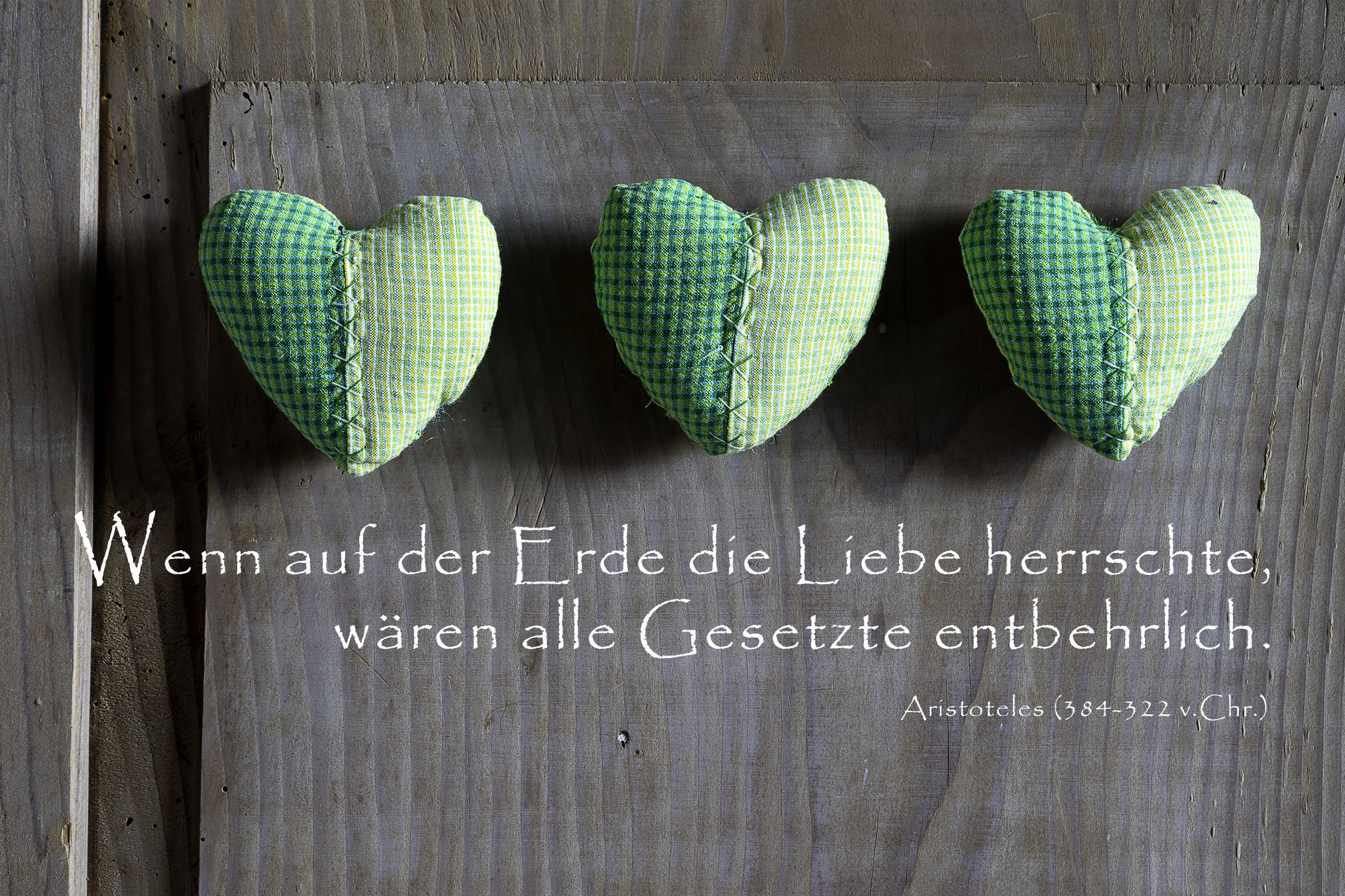 Spruch mit Herzen